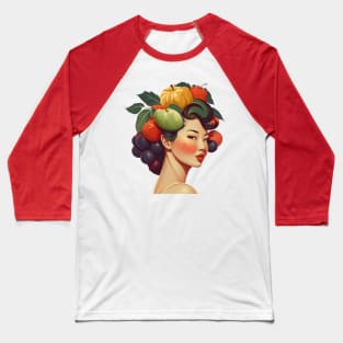 Fruitful Asian Woman Baseball T-Shirt